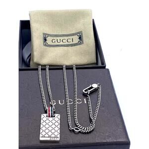 GUCCI Diamantissima Pendant Necklace 21"